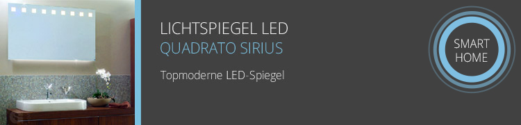Smart Spiegel Quadrato Sirius LED
